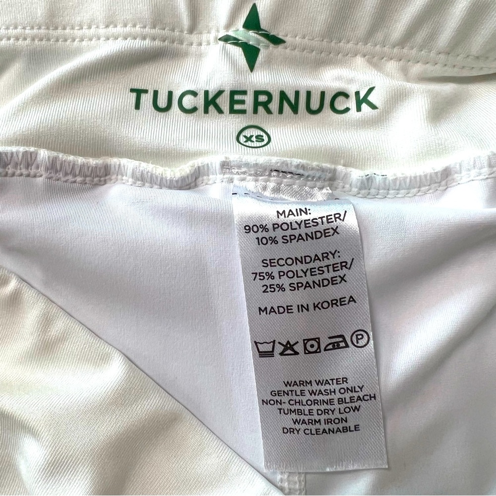 NWOT Tuckernuck Tnuck sport White and Fresh Buds 15 Inch pleated Tennis Skirt xs - Picture 8 of 8